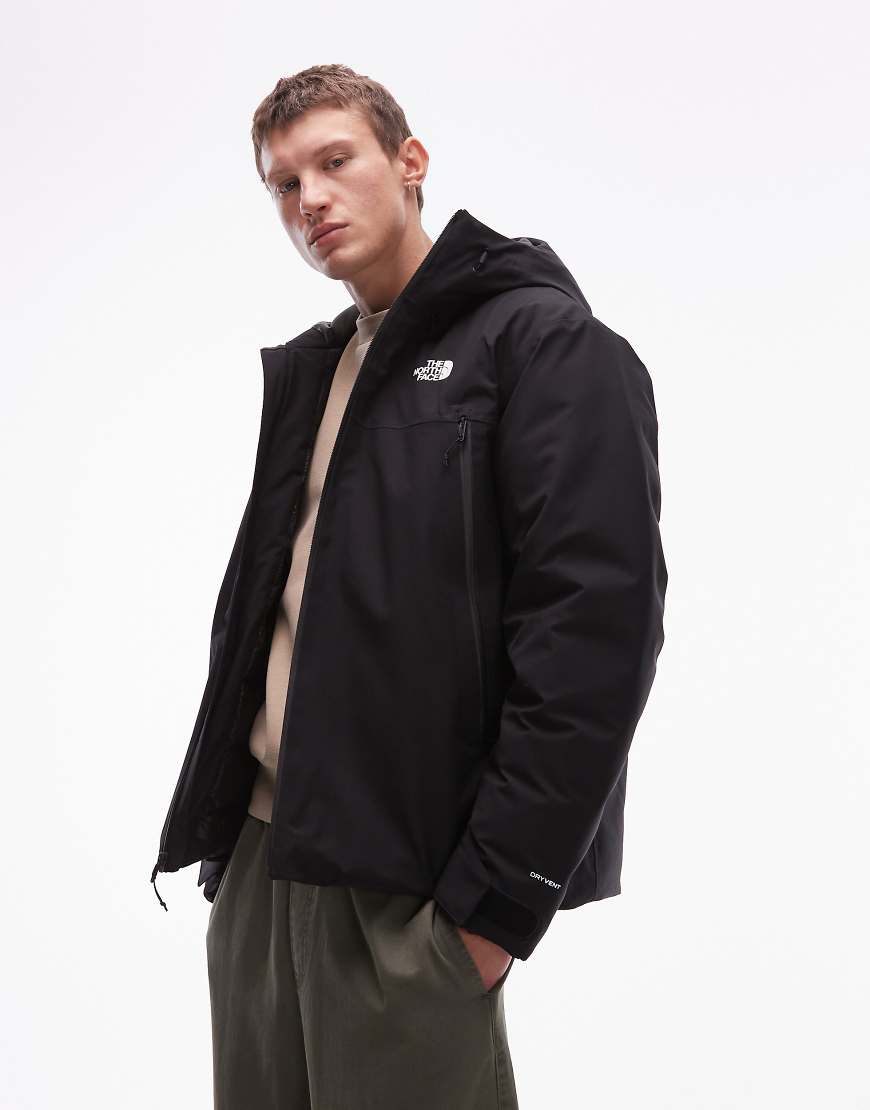 The North Face - MTN Range - Wasserdichte, isolierte Daunenjacke in Schwarz mit Kapuze von The North Face