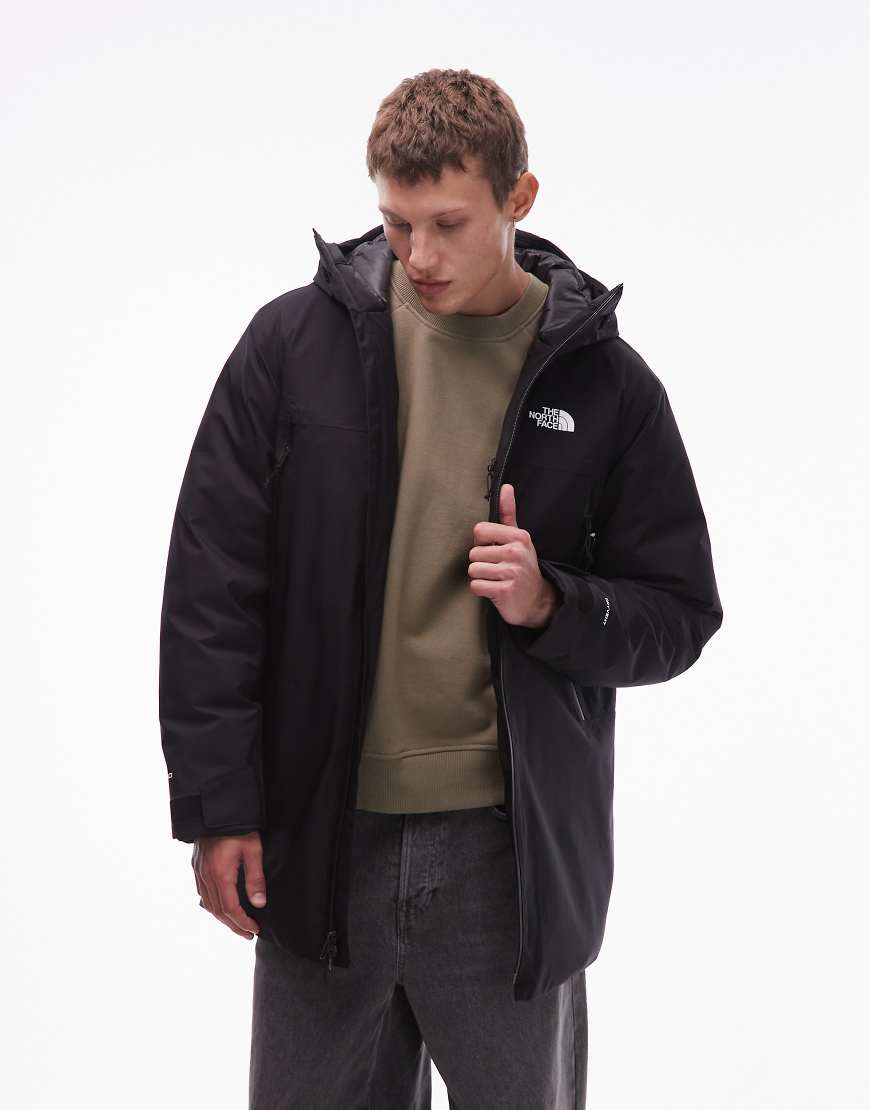 The North Face - MTN Range - Wasserdichter, isolierter Daunen-Parka in Schwarz mit Kapuze von The North Face