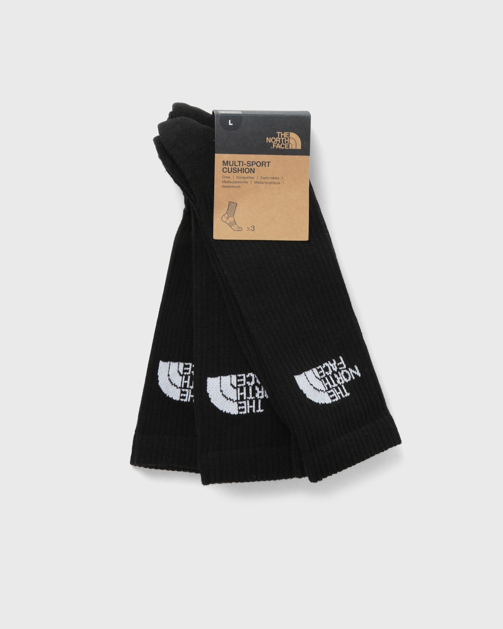 The North Face MULTI SPORT CUSH CREW SOCK 3P men Socks black in Größe:M von The North Face