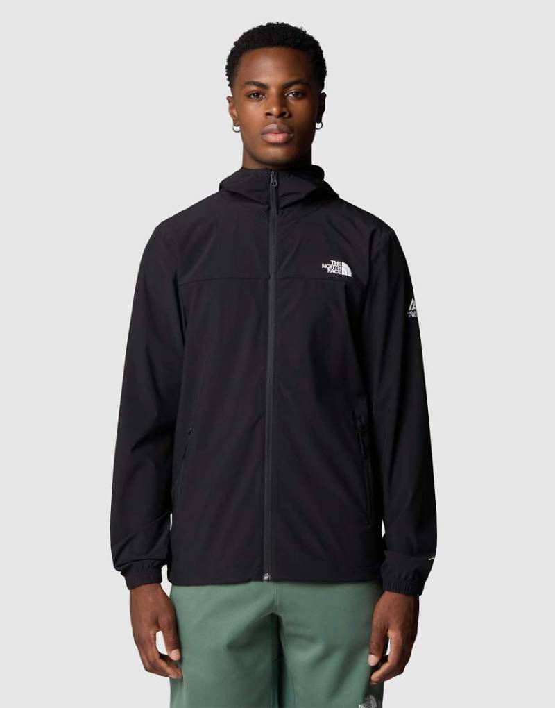 The North Face - Mountain Athletics Hybrid - Windjacke in TNF-Schwarz mit Kapuze von The North Face