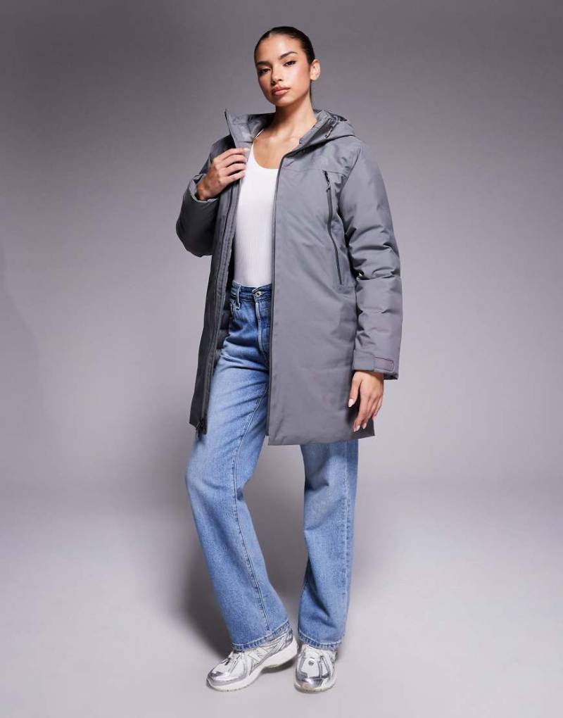 The North Face - Mtn Range - Daunen-Parka in Smoked Pearl-Grau von The North Face