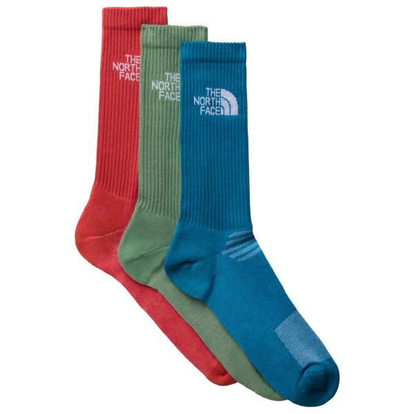 The North Face - Multi Sport Cush Crew Socks 3-Pack - Multifunktionssocken Gr L bunt von The North Face