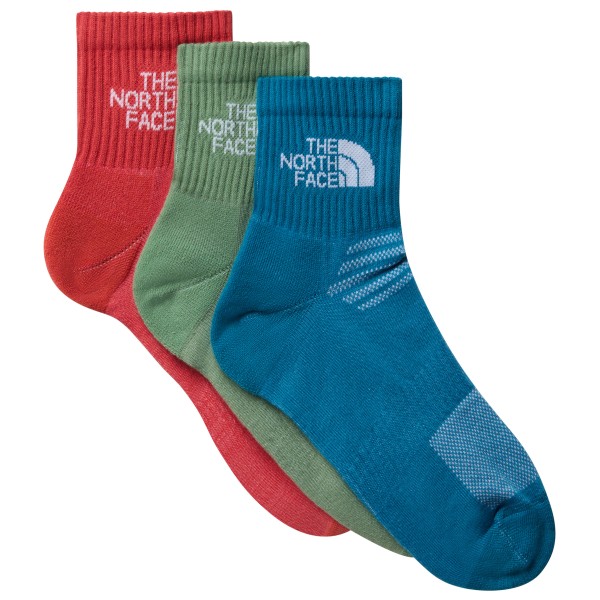 The North Face - Multi Sport Cush Quarter Socks 3-Pack - Multifunktionssocken Gr M blau von The North Face