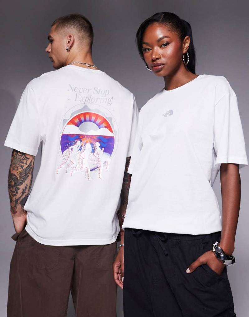 The North Face - Never Stop - Unisex-T-Shirt in Weiß mit Rückenprint von The North Face