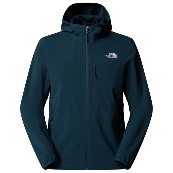 The North Face - Nimble Hoodie - Softshelljacke Gr L blau von The North Face