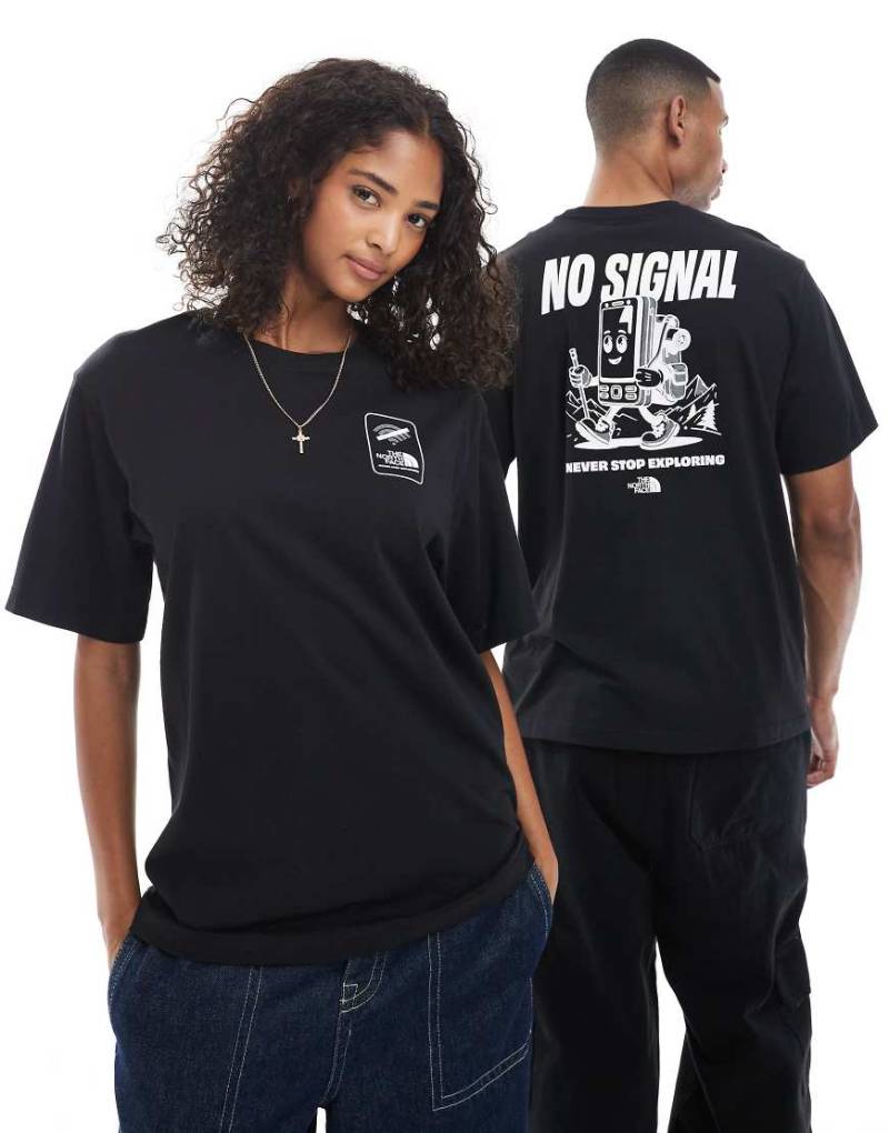 The North Face - No Signal - Unisex-T-Shirt in Schwarz mit Rückenprint von The North Face