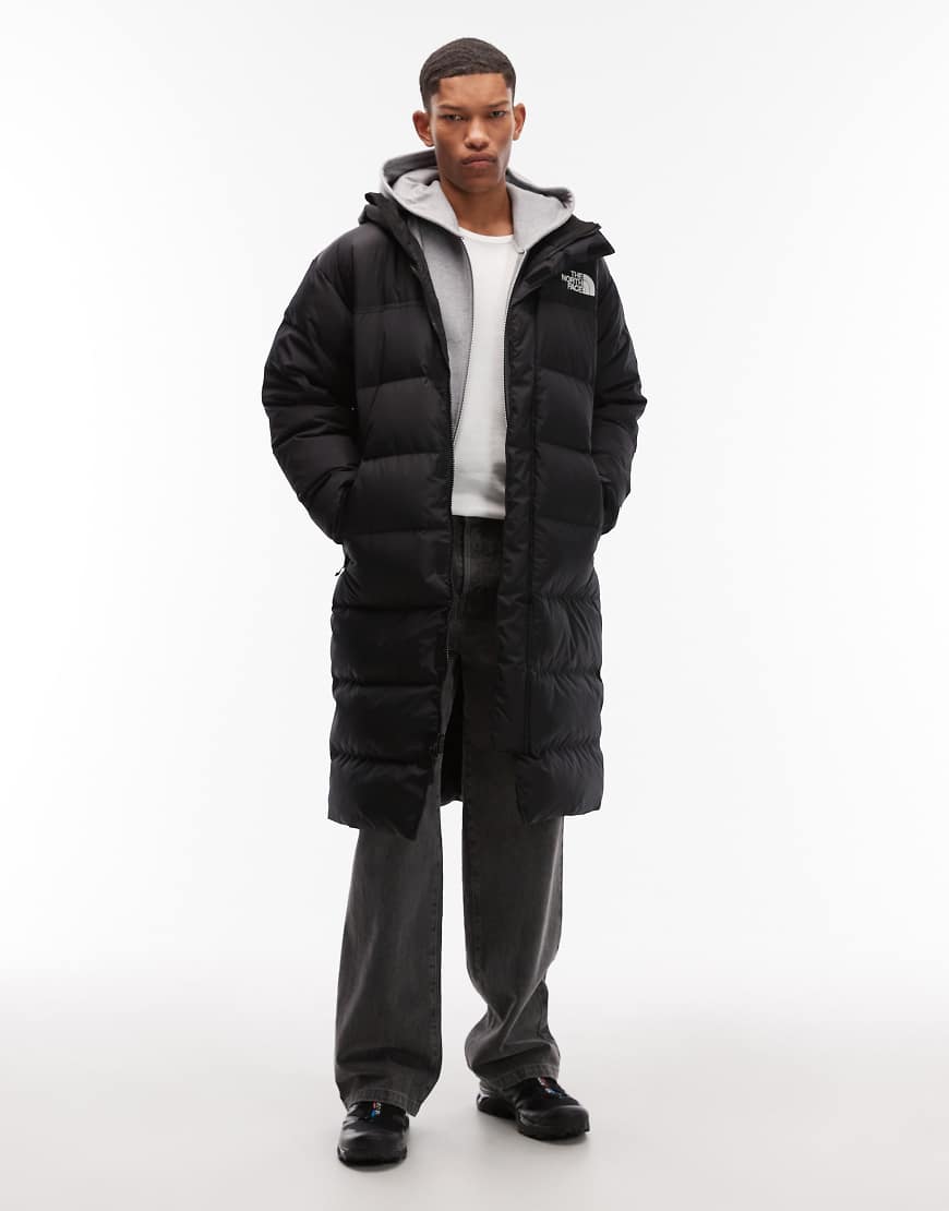 The North Face - Nuptse - Daunen-Pufferjacke im Parka-Stil in Schwarz von The North Face