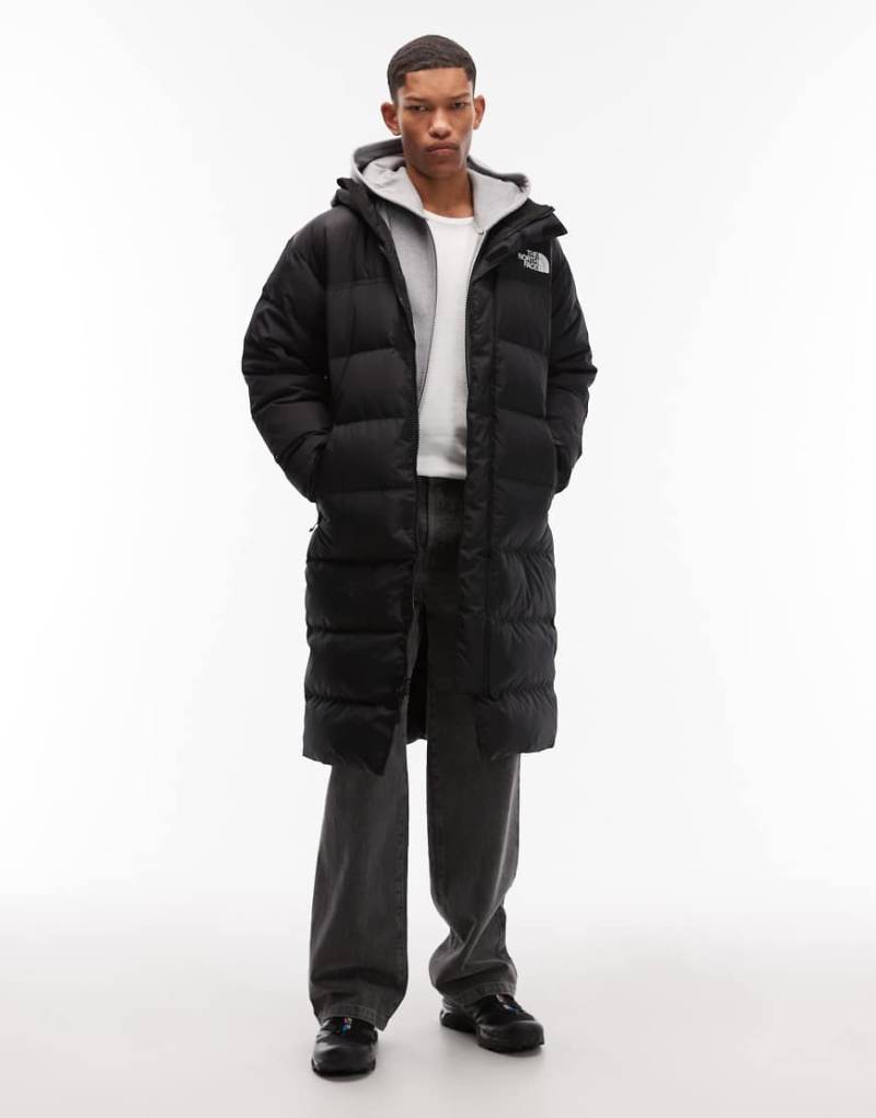 The North Face - Nuptse - Daunen-Pufferjacke im Parka-Stil in Schwarz von The North Face