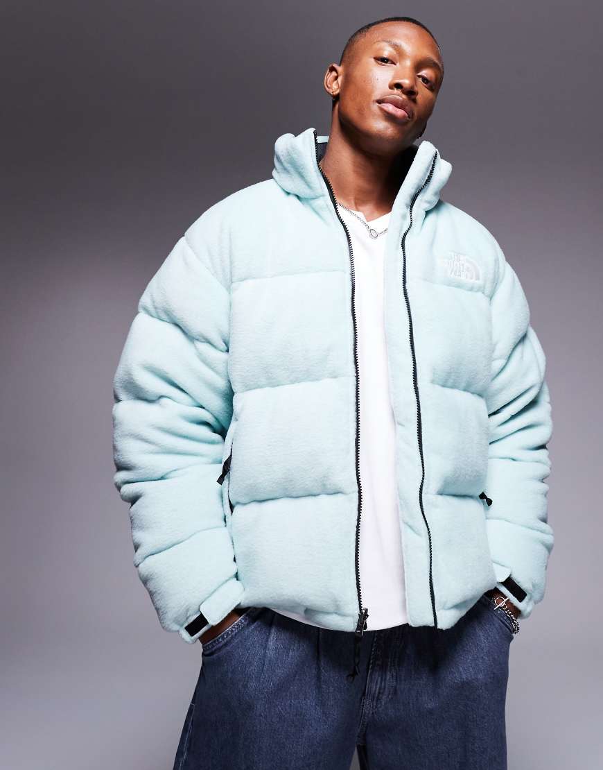 The North Face - Nuptse - Pufferjacke aus Polar-Fleece in Tannengrün von The North Face