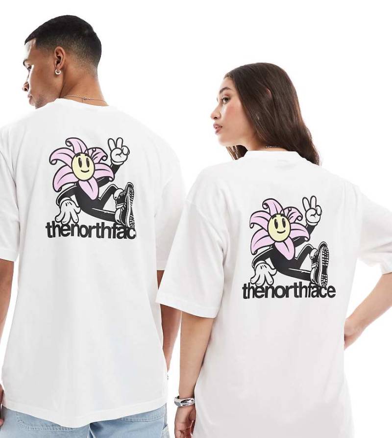 The North Face - Oversize-T-Shirt in Weiß mit Blüten-Rückenprint, exklusiv bei ASOS von The North Face