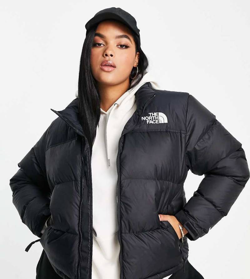 The North Face Plus - 1996 Retro Nuptse - Gesteppte Daunenjacke in Schwarz von The North Face
