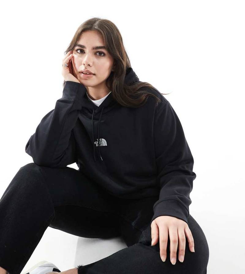 The North Face Plus - Essential - Lässig geschnittener Kapuzenpullover in TNF-Schwarz von The North Face