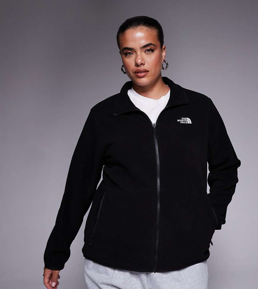 The North Face - Plus Size - Glacier - Fleecejacke mit Reißverschluss in TNF-Schwarz von The North Face