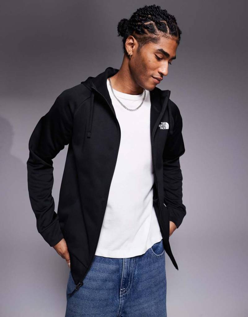 The North Face - Reaxion 2.0 - Kapuzenjacke in TNF-Heideschwarz mit durchgehendem Reißverschluss von The North Face