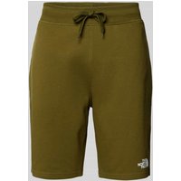 The North Face Regular Fit Sweatshorts mit Label-Print Modell 'STANDARD' in Oliv, Größe XL von The North Face