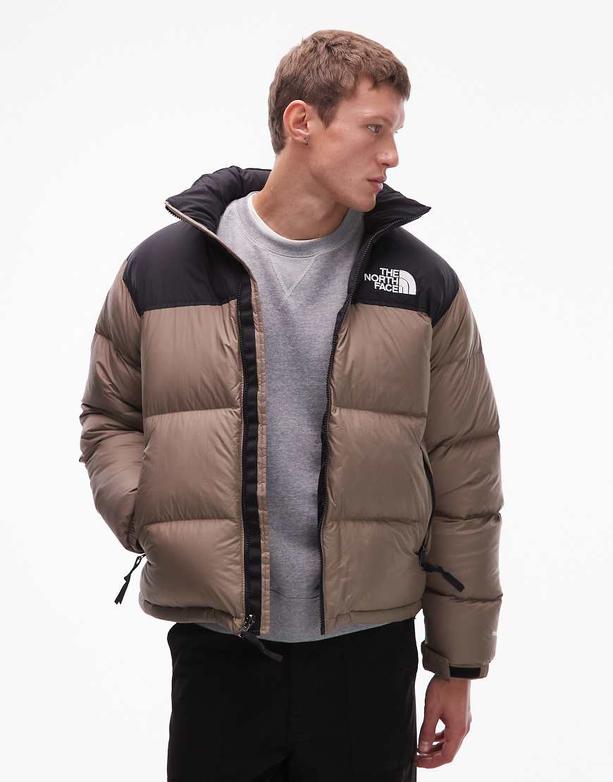 The North Face - Retro Nuptse - Daunen-Pufferjacke in Hellbraun-Brown von The North Face