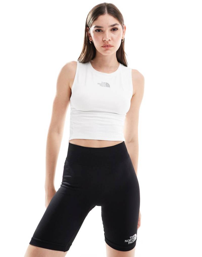 The North Face - Run - Tanktop-Bustier in Weiß-Schwarz The North Face - Run - Tanktop-Bustier in Weiß-Schwarz von The North Face