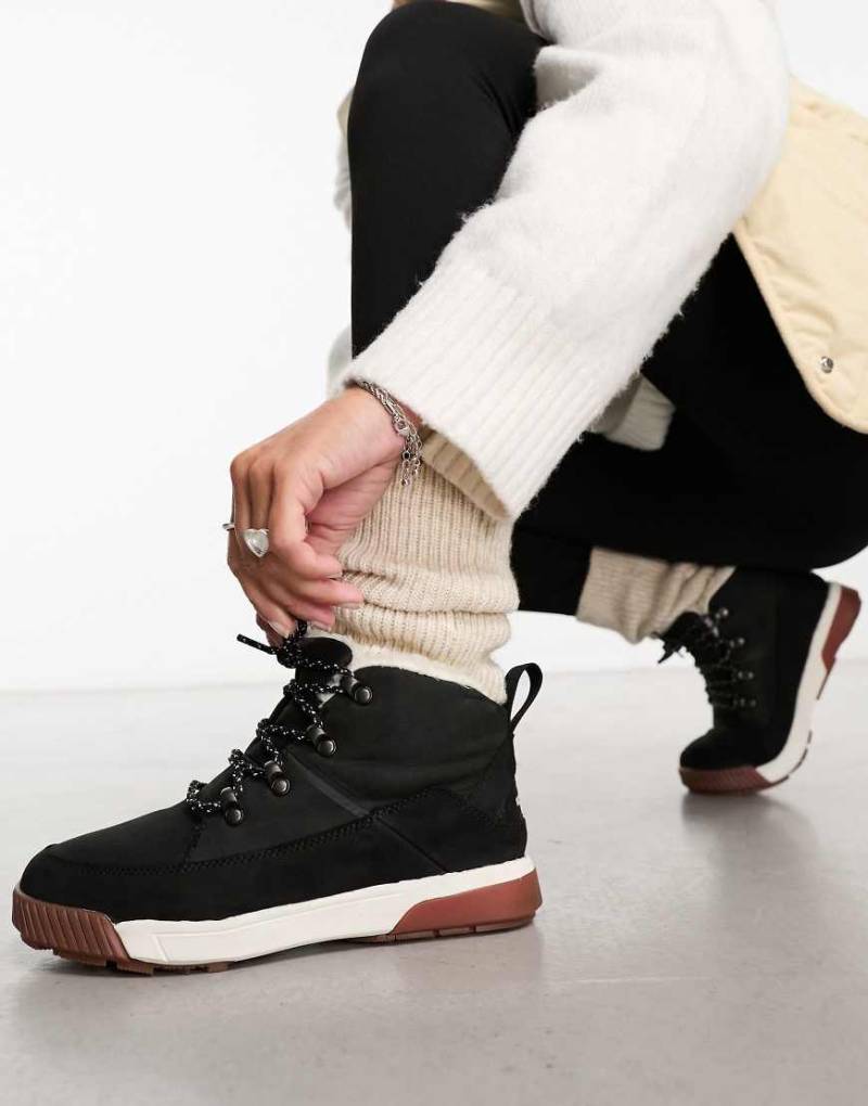 The North Face - Sierra Mid - Wanderstiefel in Schwarz und Weiß mit Fleece-Futter von The North Face