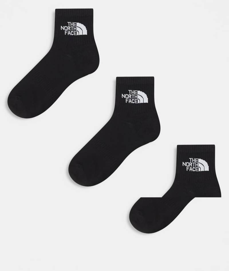 The North Face - Simple Dome - 3er-Pack Knöchelsocken in Schwarz mit Logo von The North Face