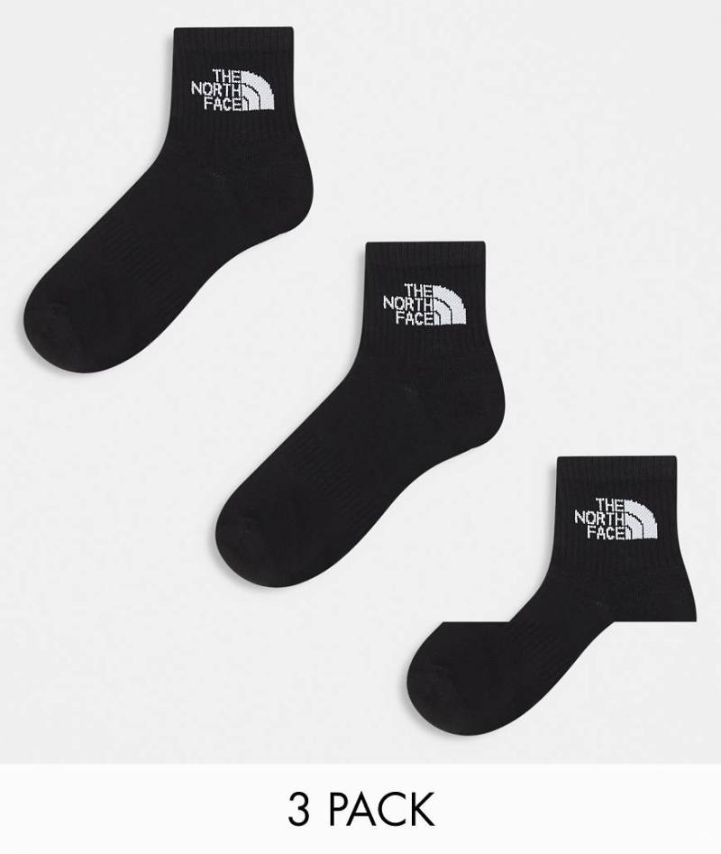 The North Face - Simple Dome - 3er-Pack Knöchelsocken in Schwarz mit Logo von The North Face