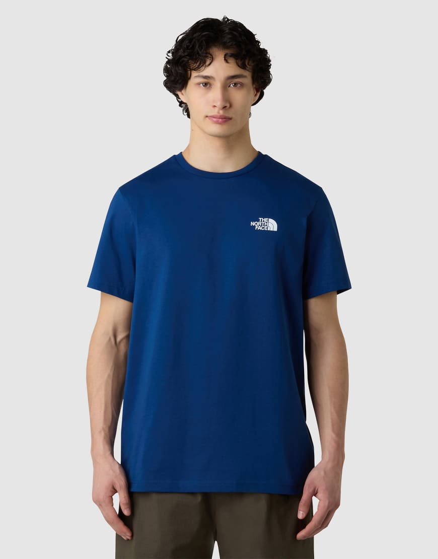 The North Face - Simple Dome - T-Shirt in Estate Blue / TNF-Weiß-Blau von The North Face