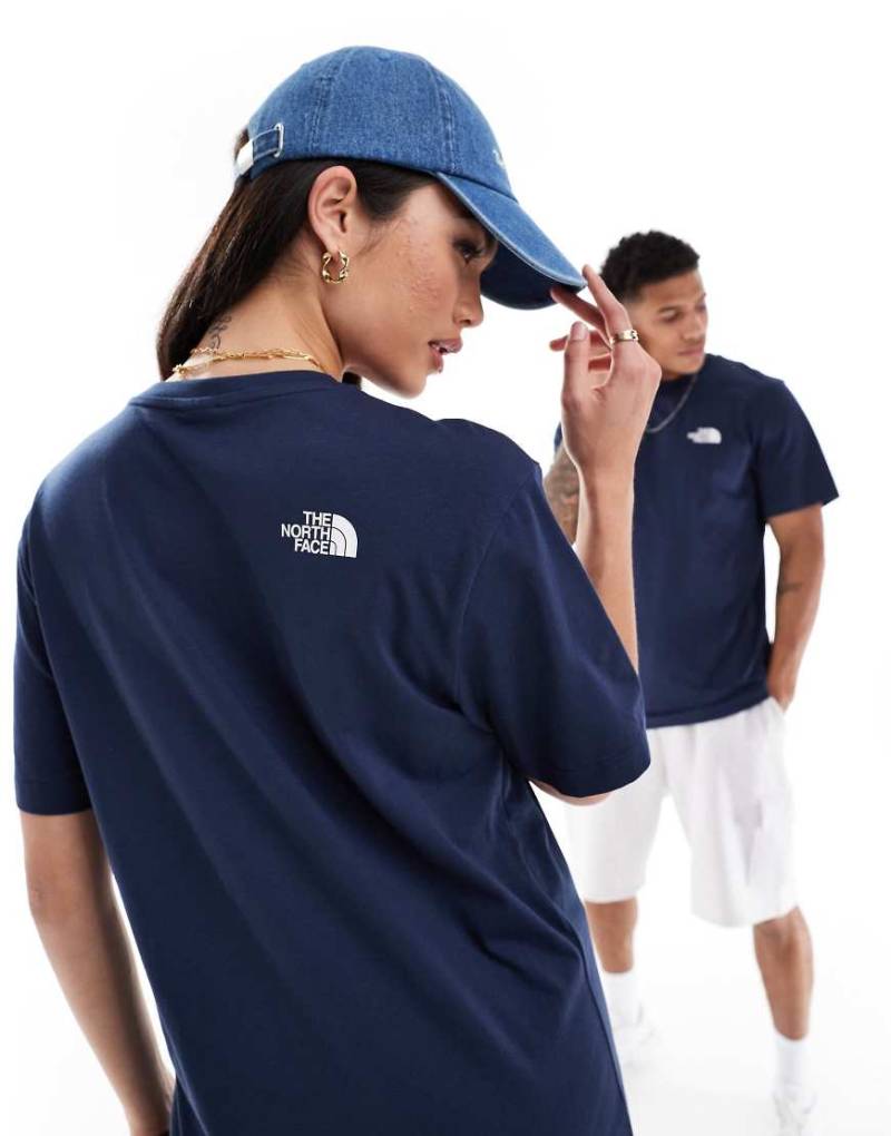 The North Face - Simple Dome - T-Shirt in Marineblau mit Logo von The North Face