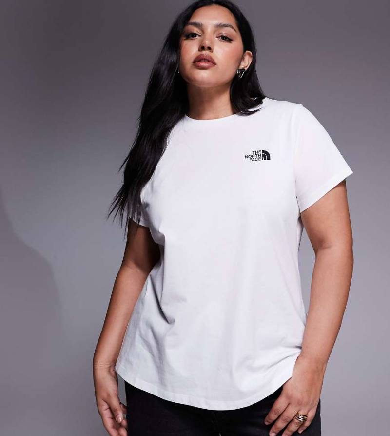 The North Face - Simple Dome - T-Shirt in TNF-Weiß in Plus-Size von The North Face