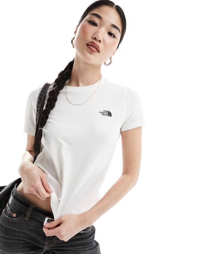 The North Face - Simple Dome - T-Shirt in Weiß mit Logo von The North Face