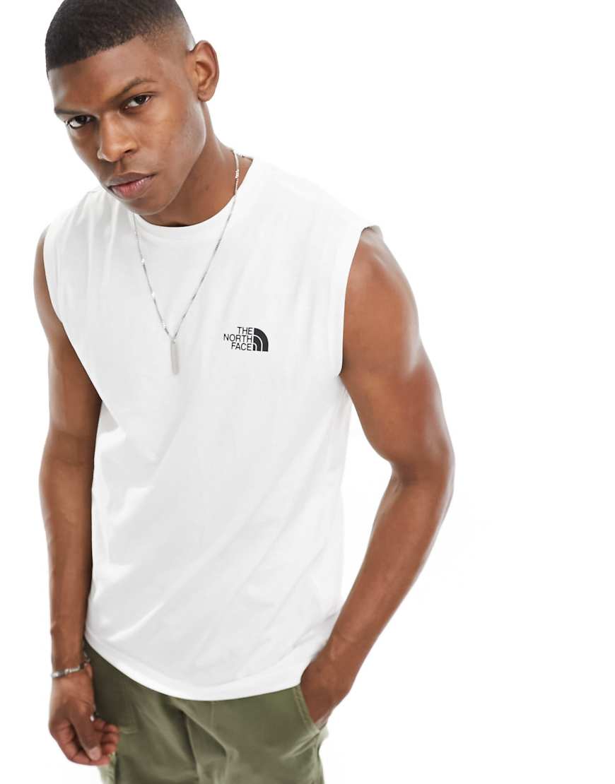 The North Face - Simple Dome - Tanktop mit Logo in Weiß von The North Face