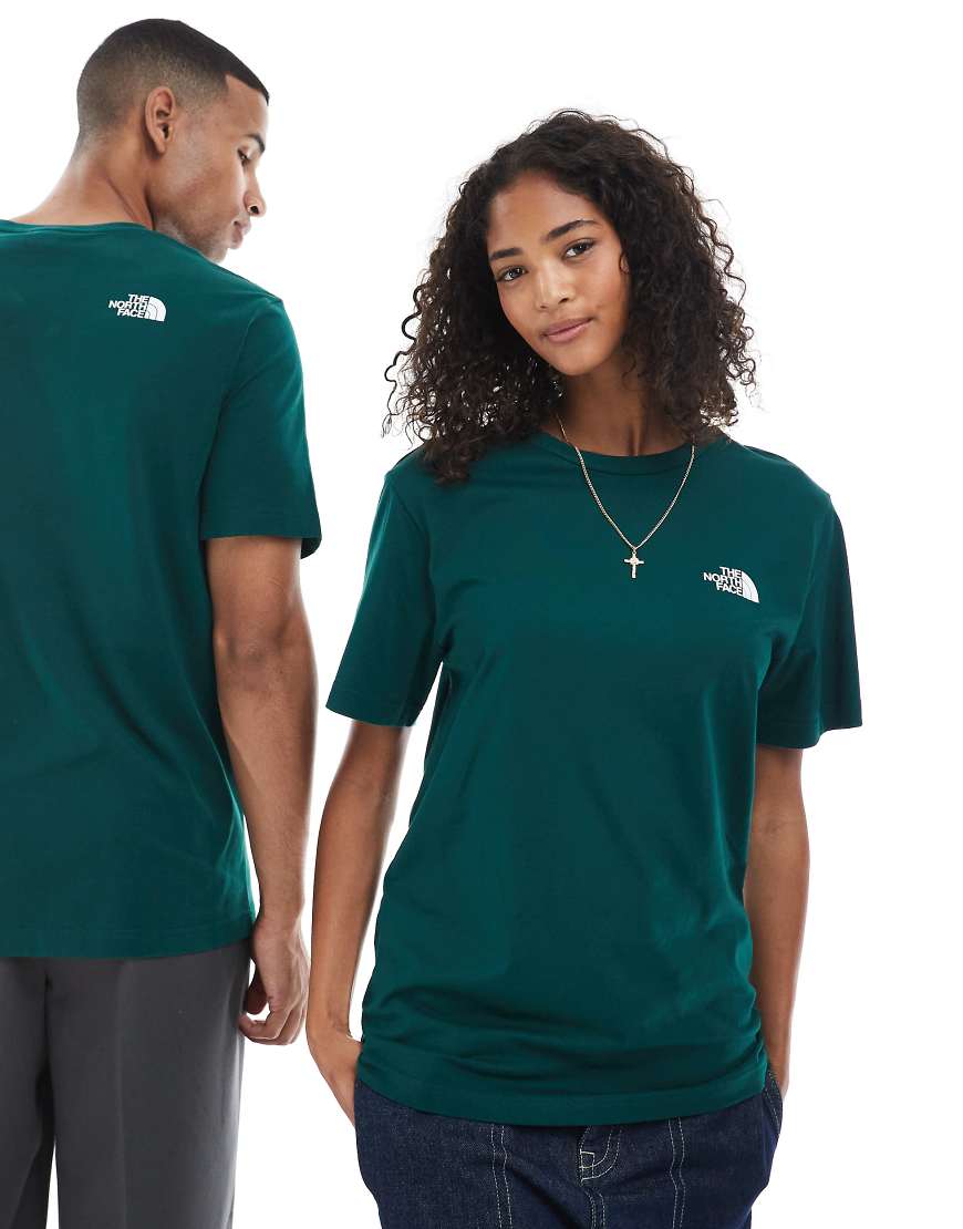 The North Face - Simple Dome - Unisex-T-Shirt in Grün mit Logo The North Face - Simple Dome - Unisex-T-Shirt in Grün mit Logo von The North Face