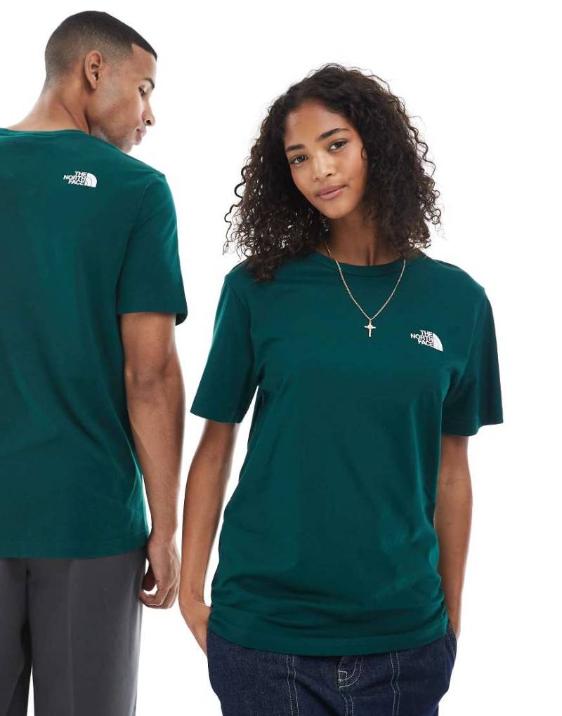 The North Face - Simple Dome - Unisex-T-Shirt in Grün mit Logo von The North Face