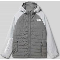 The North Face Steppjacke mit Label-Print Modell 'NEVER STOP' in Mittelgrau, Größe L The North Face Steppjacke mit Label-Print Modell 'NEVER STOP' in Mittelgrau, Größe L von The North Face