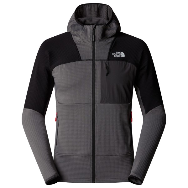 The North Face - Stormgap Powergrid Hoodie - Fleecejacke Gr L grau/schwarz von The North Face