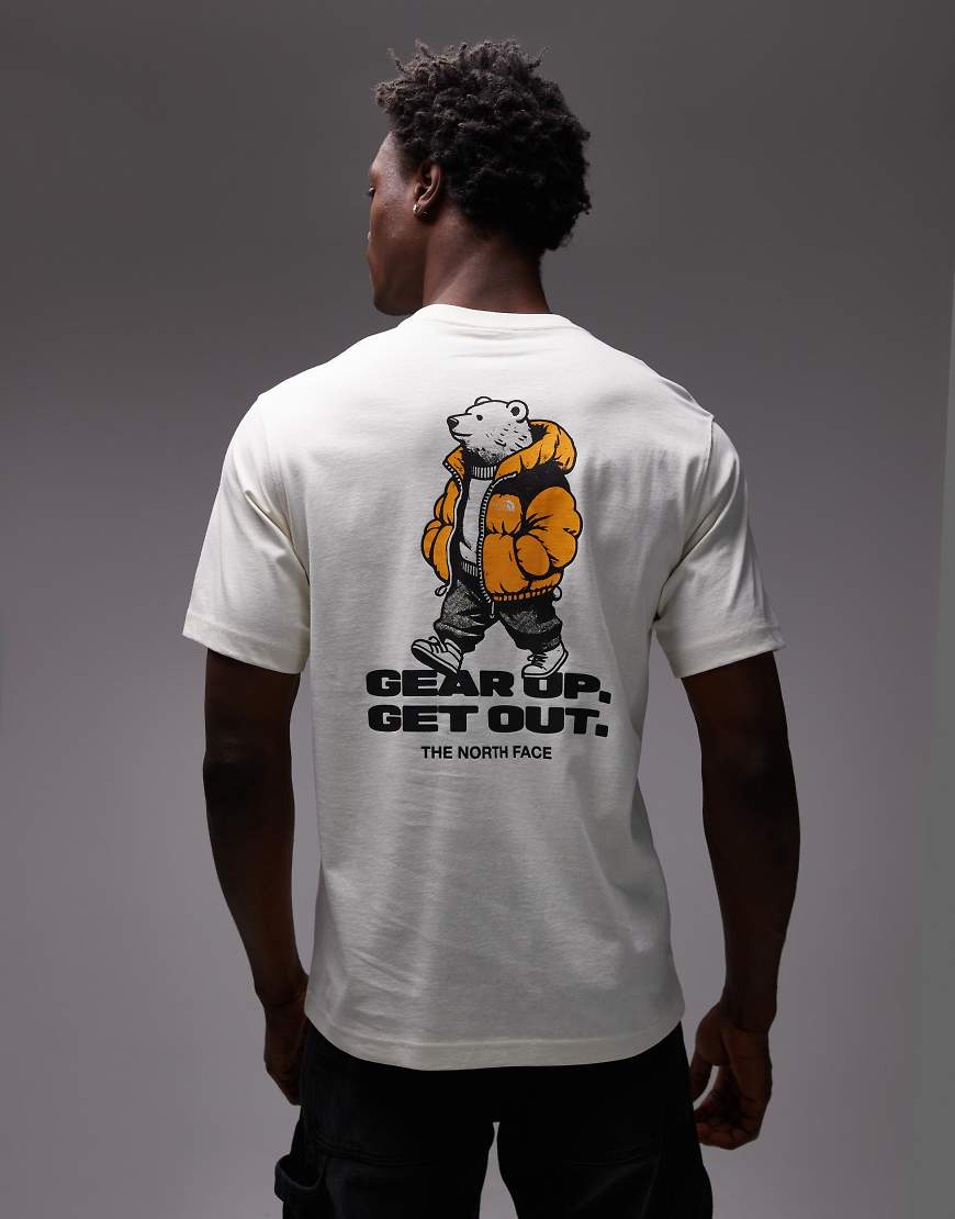 The North Face - Street Bear - T-Shirt in Wollweiß mit Oversize-Schnitt und Rückenprint von The North Face