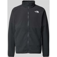 The North Face Sweatjacke mit Label-Stitching Modell 'GLACIER' in Dunkelgrau, Größe L von The North Face