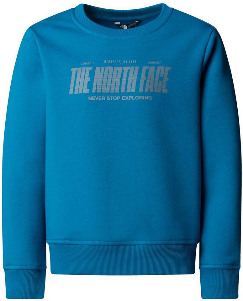 The North Face Sweatshirt B REFLECTIVE LOGO RELAXED CREW DUSK BLUE von The North Face