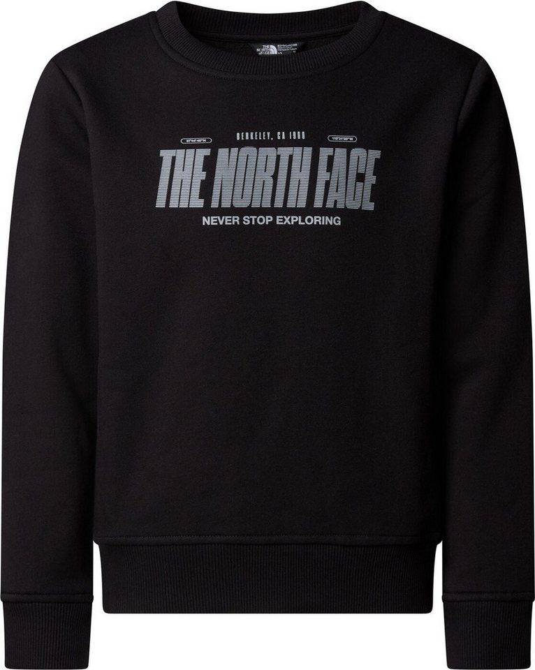 The North Face Sweatshirt B REFLECTIVE LOGO RELAXED CREW TNF BLACK von The North Face