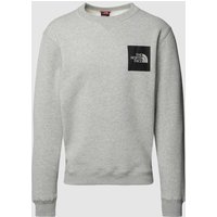 The North Face Sweatshirt mit Label-Print Modell 'FINE' in Hellgrau, Größe XXL von The North Face