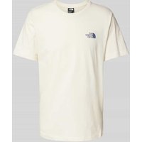 The North Face T-Shirt aus Viskose mit Label-Print in Offwhite, Größe XXL von The North Face