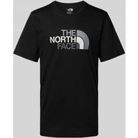 The North Face T-Shirt mit Label-Print Modell 'EASY' in Black, Größe L von The North Face