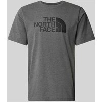 The North Face T-Shirt mit Label-Print Modell 'EASY' in Mittelgrau, Größe S von The North Face