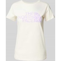 The North Face T-Shirt mit Label-Print Modell 'EASY' in Offwhite, Größe XS von The North Face