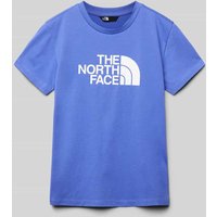 The North Face T-Shirt mit Label-Print Modell 'EASY' in Royal, Größe 176 von The North Face