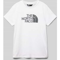 The North Face T-Shirt mit Label-Print Modell 'EASY' in Weiss, Größe 176 von The North Face