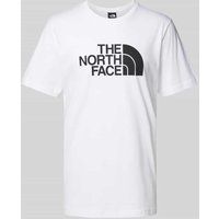 The North Face T-Shirt mit Label-Print Modell 'EASY' in Weiss, Größe L von The North Face