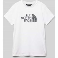 The North Face T-Shirt mit Label-Print Modell 'EASY' in Weiss, Größe XXL von The North Face