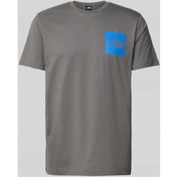 The North Face T-Shirt mit Label-Print Modell 'FINE' in Anthrazit, Größe M von The North Face