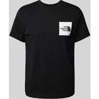 The North Face T-Shirt mit Label-Print Modell 'FINE' in Weiss, Größe S von The North Face