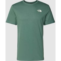 The North Face T-Shirt mit Label-Print Modell 'MOUNTAIN SKETCH' in Petrol, Größe S von The North Face