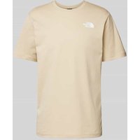 The North Face T-Shirt mit Label-Print Modell 'REDBOX' in Beige, Größe XS von The North Face